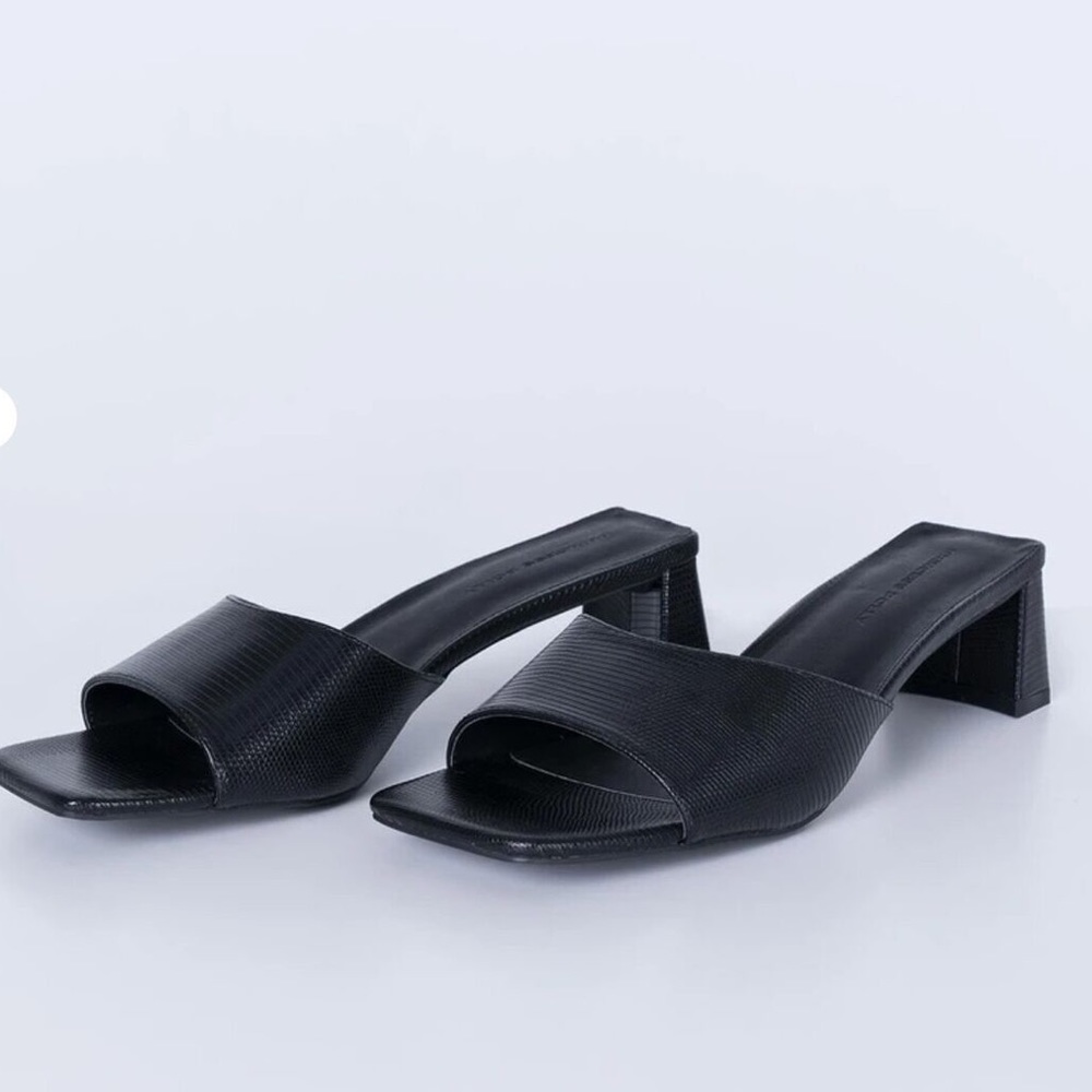 Princess Polly Be My Valentine Heel in Black Lizard